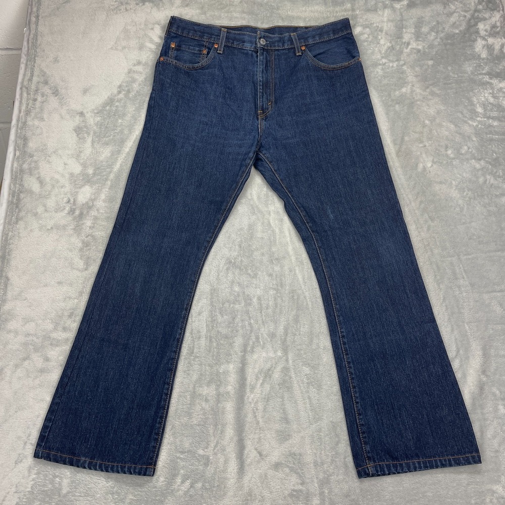 Levi's Jeans Mens 36x32 Blue Denim Dark Wash Red Tab 517 Bootcut Leg Streetwear